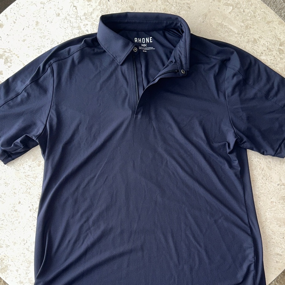 Rhone Men's Dark Blue Polo Shirt
